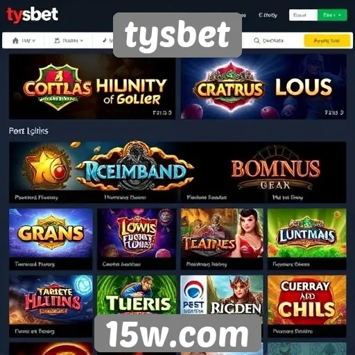 Principais jogos disponíveis no tysbet